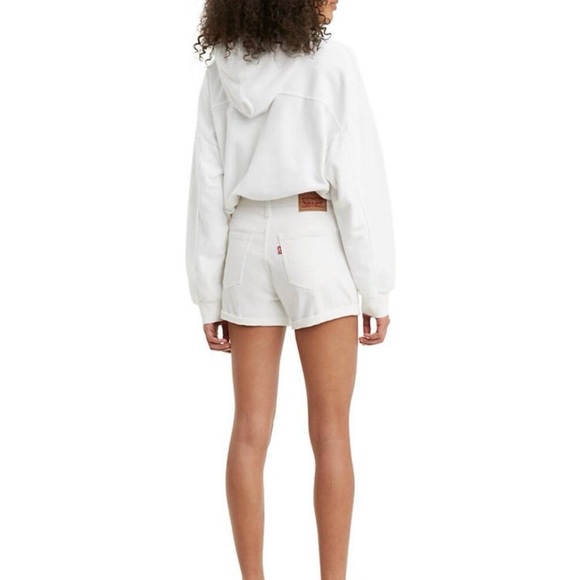 Levi's Pants - LEVI’S Women's White Mid-Length Denim Shorts - 26
